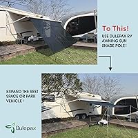 Vista 6 de Dulepax Barras de Sombra para Toldo de RV. Juego de Dos, Varillas de Aluminio Ajustables para Pantalla de Sombra de Toldo de RV. Expande el Espacio