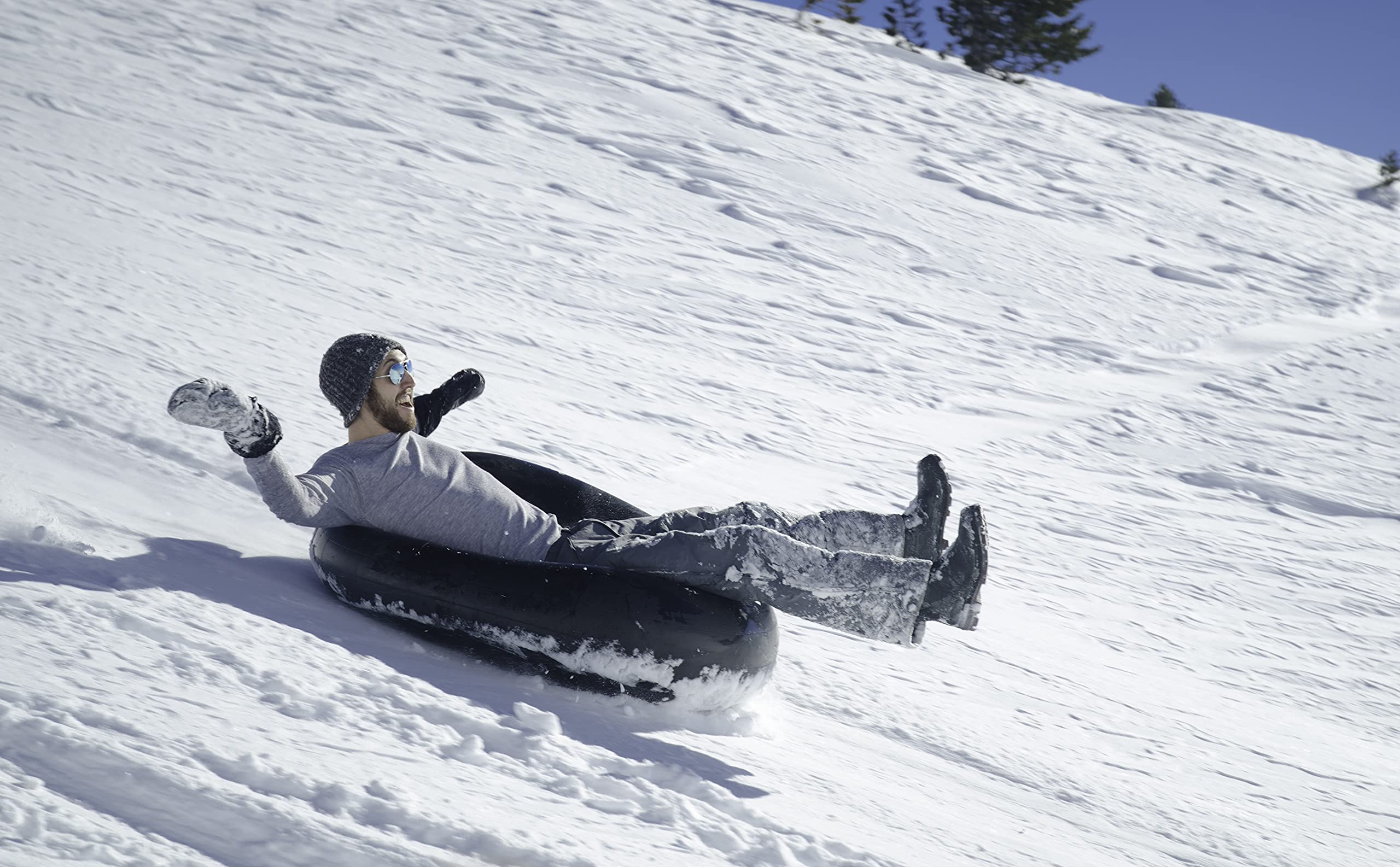 SKINHAWK LKW Schlauch Rodelreifen Rutschreifen Snowtube Schlitten Bob ca. Ø 80cm mit elektrischen Hochleistungspumpe