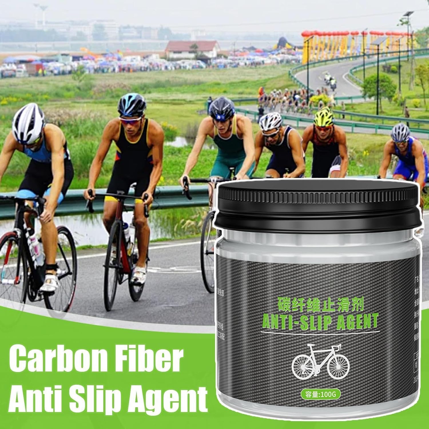 Carbon Fiber Bicycle Grease Bicycle Grease Anti Slip Lube Assembly | 100g Carbon Fiber Anti Slip Paste Multifunctional Effective Formula Compound Paste for Seatpost Mountain Bicycle Frames