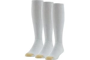 Gold Toe Men's Ultra Tec Performance Over-The-Calf Athletic Socks, Size 13-15