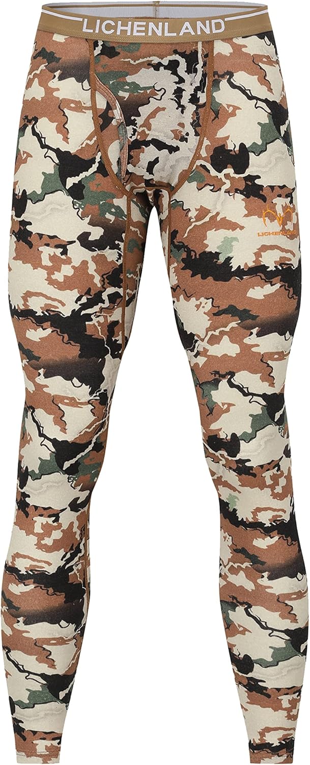 Men's Merino Wool Hunting Base Layer Bottom Thermal Underwear Pants