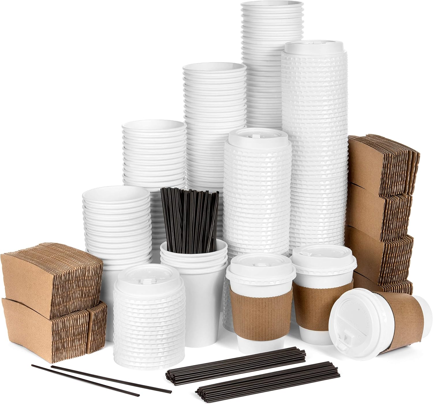 Buy Average Joe Disposable Coffee Cups with Lids 120 Pack 12 Oz