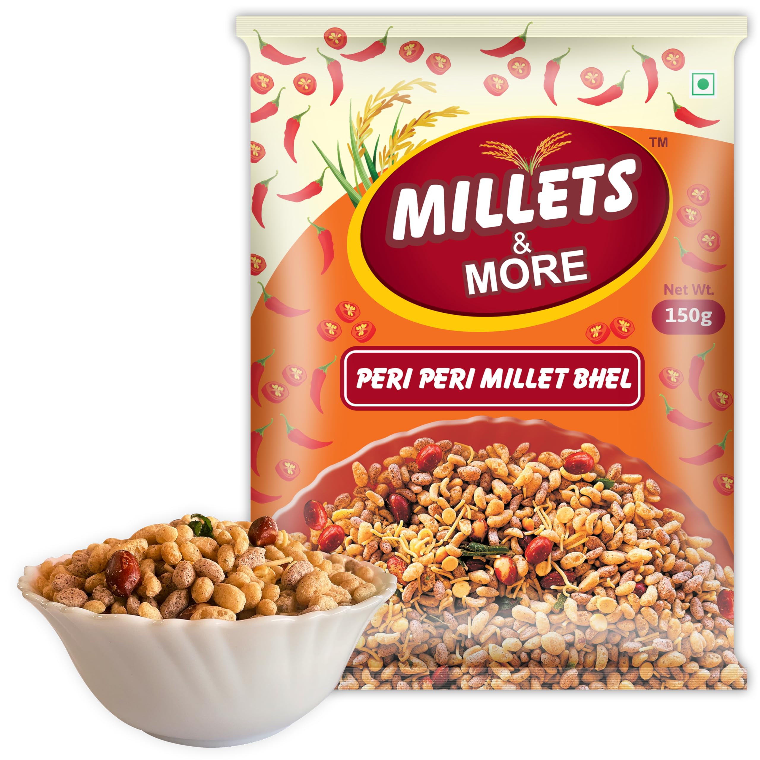 MILLETS & MORE PERI PERI MILLET BHEL 150GM-image-6