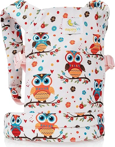 Miniatura 1 de HappyVk - Portabebés - Portabebés delantero y trasero para niñas pequeñas-búho