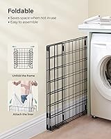 Vista 25 de SONGMICS 29 Gal. (110L) Laundry Basket, Laundry Hamper, Collapsible Clothes Hamper, Removable and Washable Liner, Metal Wire Frame, for Bedroom