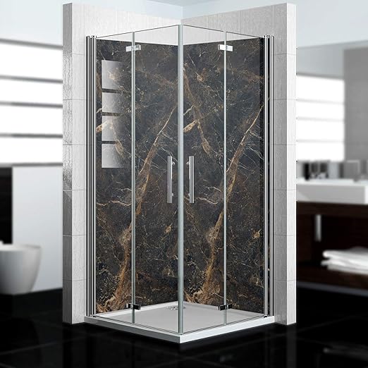 NORILIVING Duschrückwand Fliesenersatz Dusche 90x200 cm Motiv NORILIVING Duschrückwand Fliesenersatz Dusche 90x200 cm Motiv