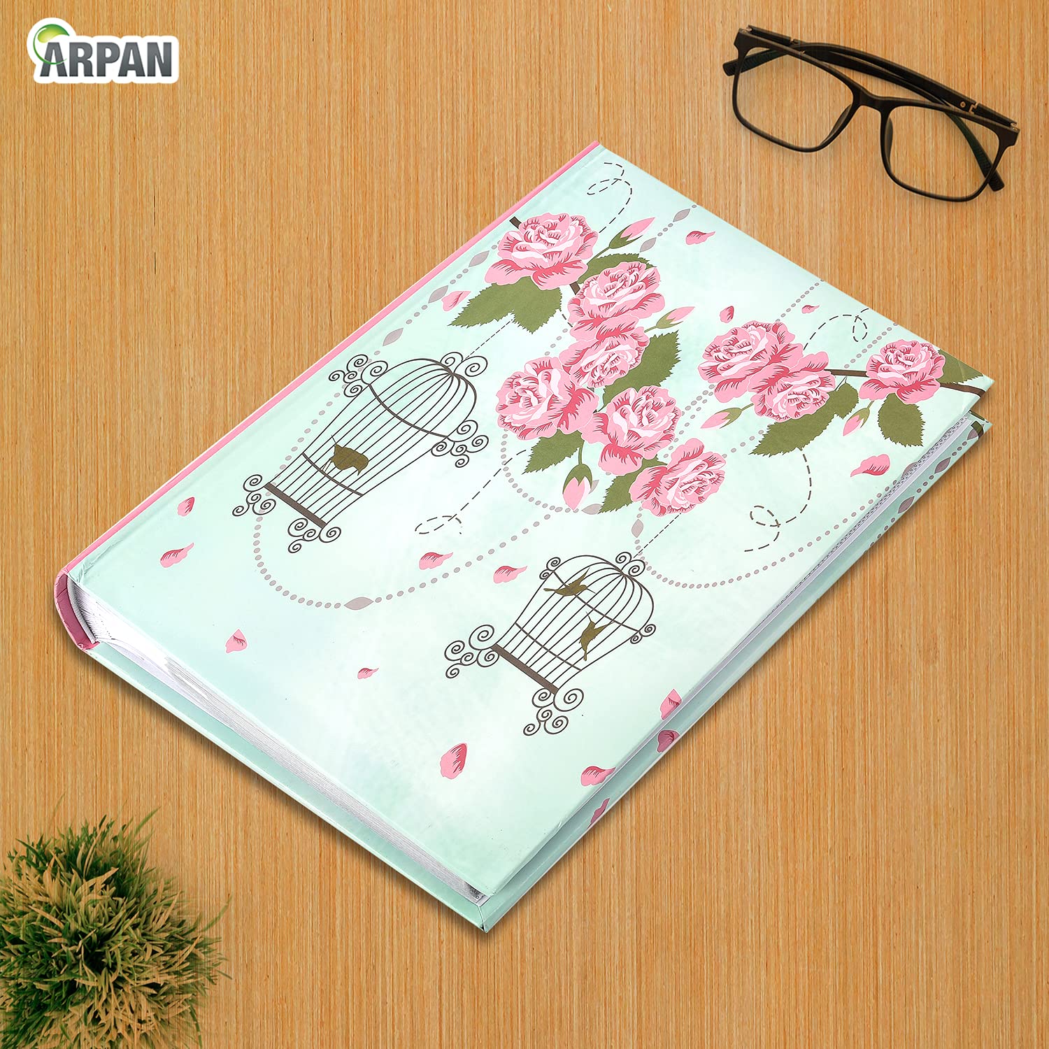 Arpan Photo Album Slip In Case Memo Photograph For 300 x 4 x 6 Inch / 10x15 cm Picture (AL-2453), Blue, Medium - Image 2