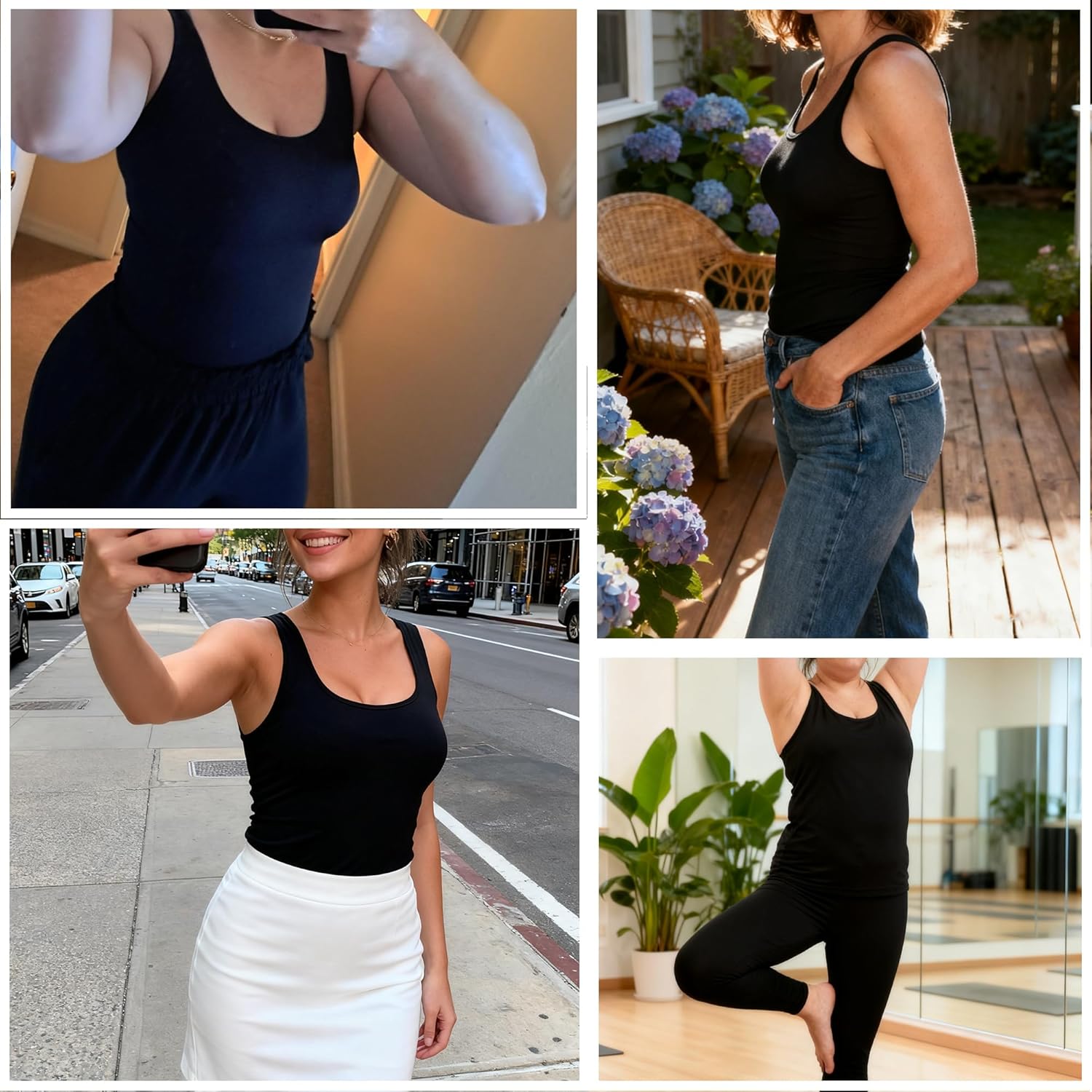 Shapewear Tank Tops for Women,Tummy Waist Control Shaper Cami Seamless Compression Top Slimming Body Shaper Camisole - Image 6