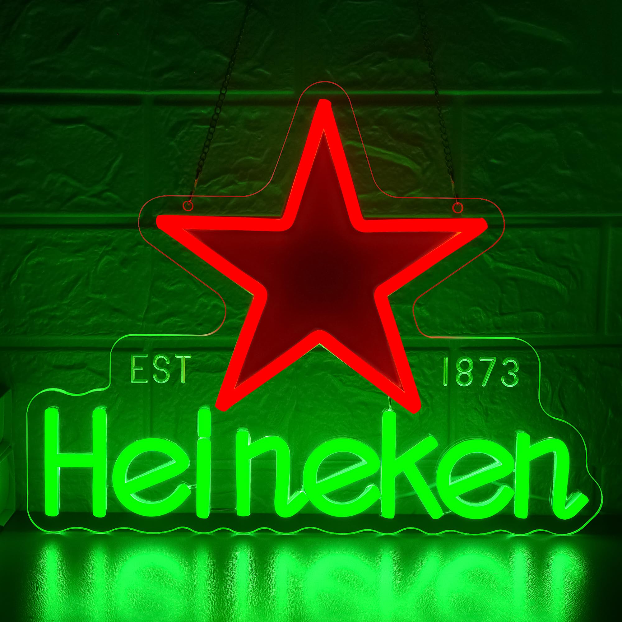 Bier-Neonschild für Wanddekoration, Bier-Neonlicht mit Bar, LED-Lichtschild für Zuhause, Bar, Pub, Bistro, Laden, Party, Restaurant, Schlafzimmer, Männerhöhle, Geburtstagsgeschenke, Wandkunst, Größe