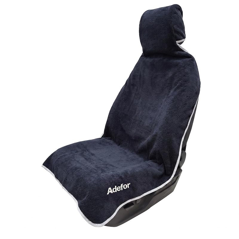 Capa para Banco Dianteiro Automotivo Tipo Toalha Adefor Impermeável Antideslizante Preta 74,9 x 149,9 cm 1 unidade