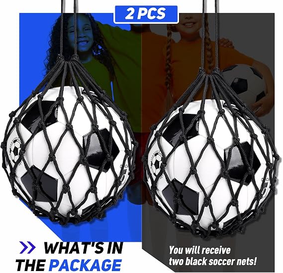 TOBWOLF Football Kick Trainer, Soccer Return Trainer Net Fits Ball Size 3, 4, 5, Hands-Free Soccer Kick Throw Training Aid