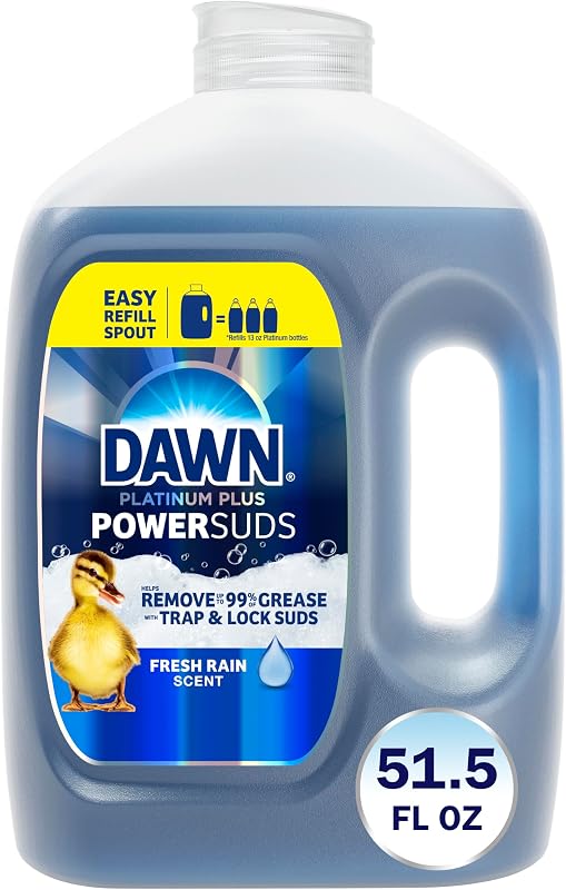 Dawn Platinum Plus PowerSuds Liquid Dish