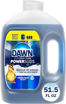 Dawn Platinum Plus PowerSuds Liquid Dish Soap, 51.5 oz. Refill