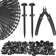 Haiou Zip Ties Kit with Flush Cutter, 100-Pack Heavy Duty Self-Locking Nylon Cable Ties for Car Repair, Automotive Trim Bumper Clip & Outdoor DIY Use