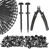 Haiou Zip Ties Kit with Flush Cutter, 100-Pack Heavy Duty Self-Locking Nylon Cable Ties for Car Repair, Automotive Trim Bumper Clip & Outdoor DIY Use