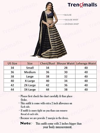 TRENDMALLS Silk Embroidery Work Embroidery Lehenga Choli with Dupatta For Women Ready To wear