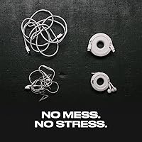 Vista 3 de Side Winder Mini and Max Headphone, Earbud and Charging Cable Winder and Organizer Perfect for Wrapping Earbuds and Cords for Travel and