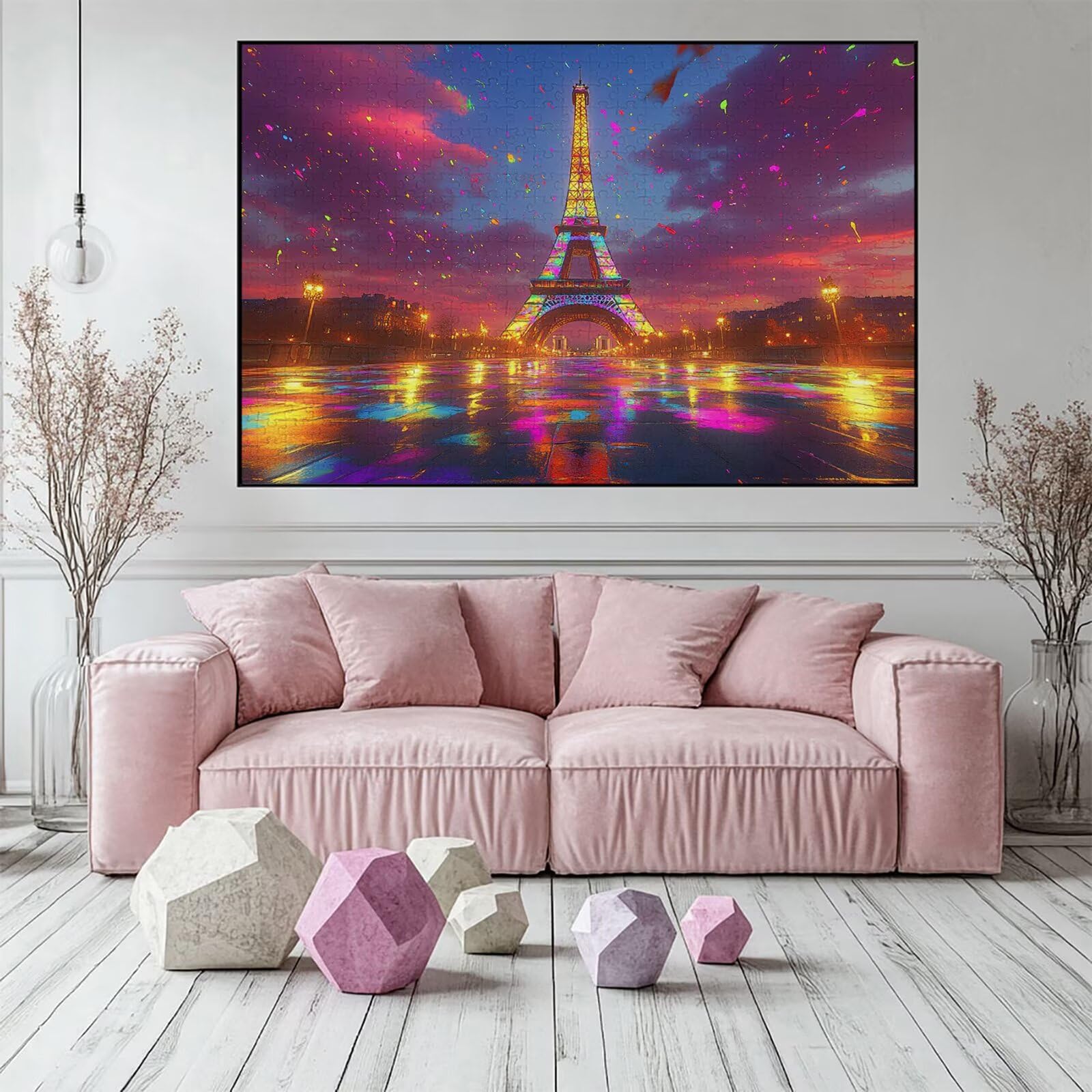 Puzzle 4000 elementów puzzle miasto dla dorosłych krajobraz 141x87cm Unikalne rzemiosło klasyczne 3D drewniana układanka do rodzinnych gier aktywnych, układanka zrób to sam do dekoracji ścian domu