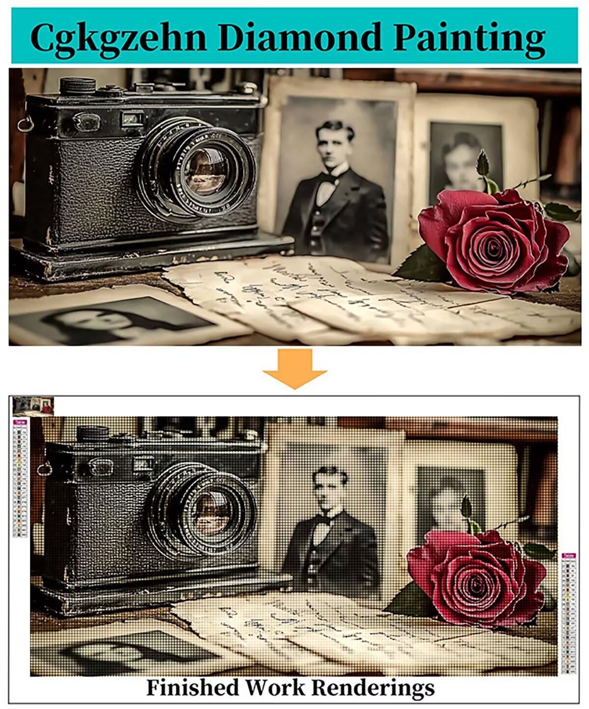 Aparat do malowania diamentami, dla dzieci, zestaw do majsterkowania, dla dziewczynek 8 lat, 5D "zrób to sam", mozaika diamentowa, zestaw do majsterkowania, dla początkujących, haft dimond, dekoracja