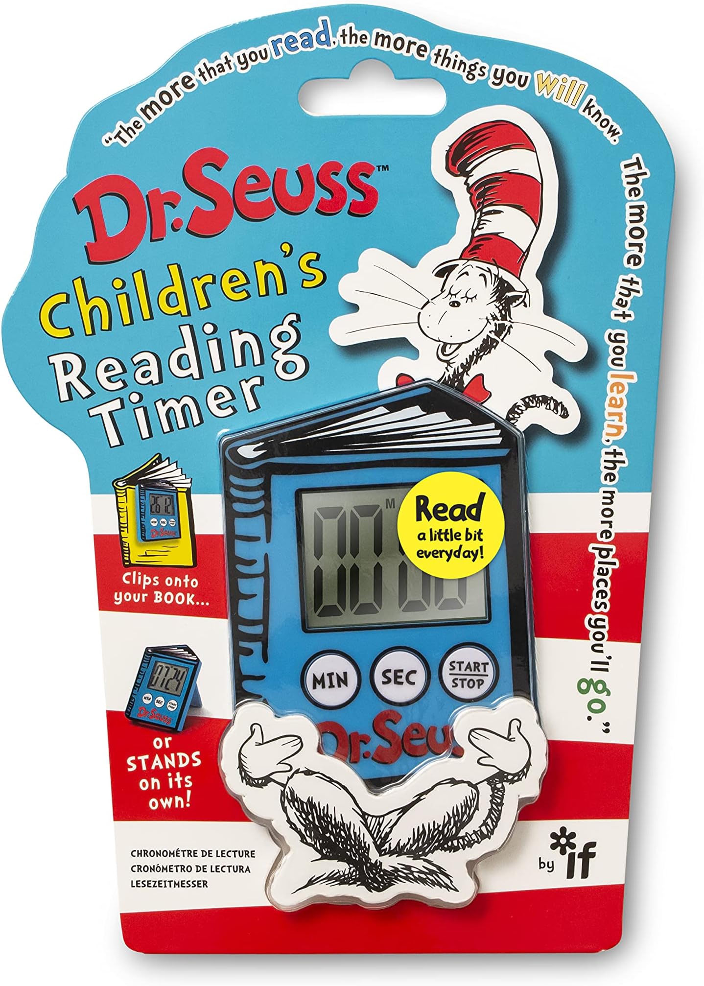 IF Dr. Seuss Children's Reading Timer, Blue