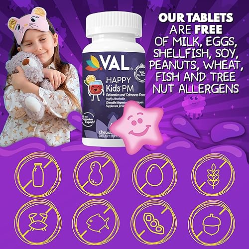 Miniatura 8 de VAL Melatonina Plus Magnesio Vitamina B6 Vitamina C Suplemento rutinario para la relajación y el sueño de los niños para niños más de 4 años, sin