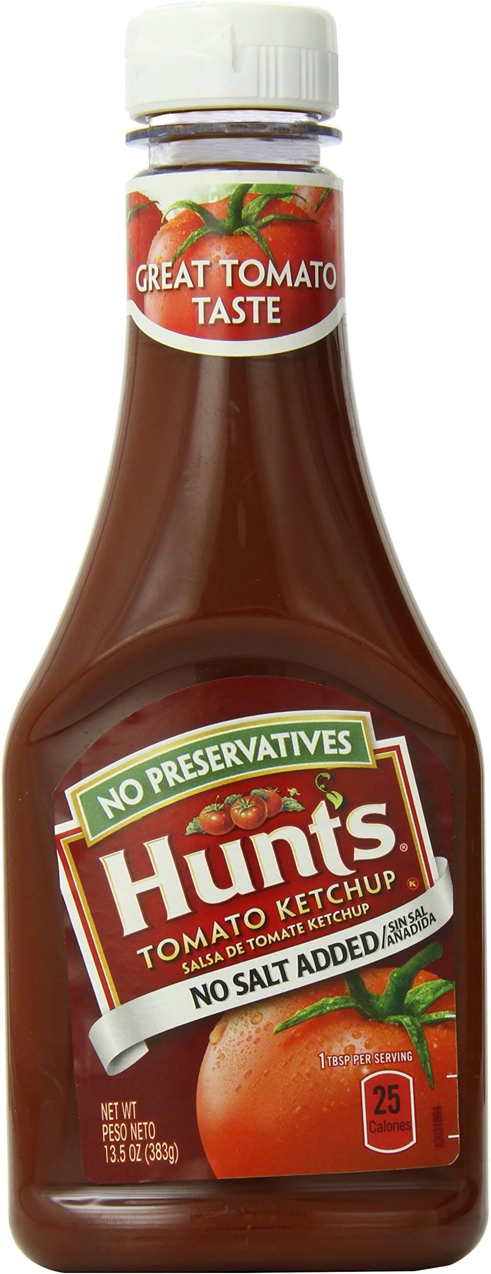 Hunts Tomato Ketchup No Salt Added, 13.5 oz, 12 Pack