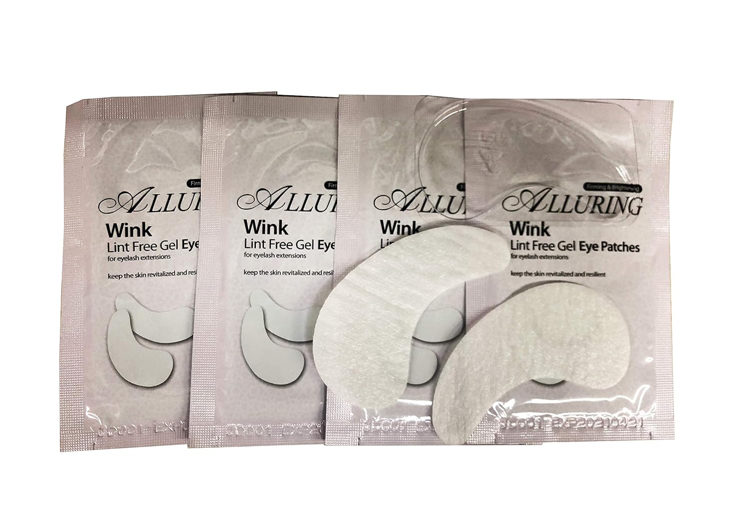 Eyelash Extension Alluring Wink Collagen Anti-Wrinkle Under Eye Pads Patches (50 Pairs)