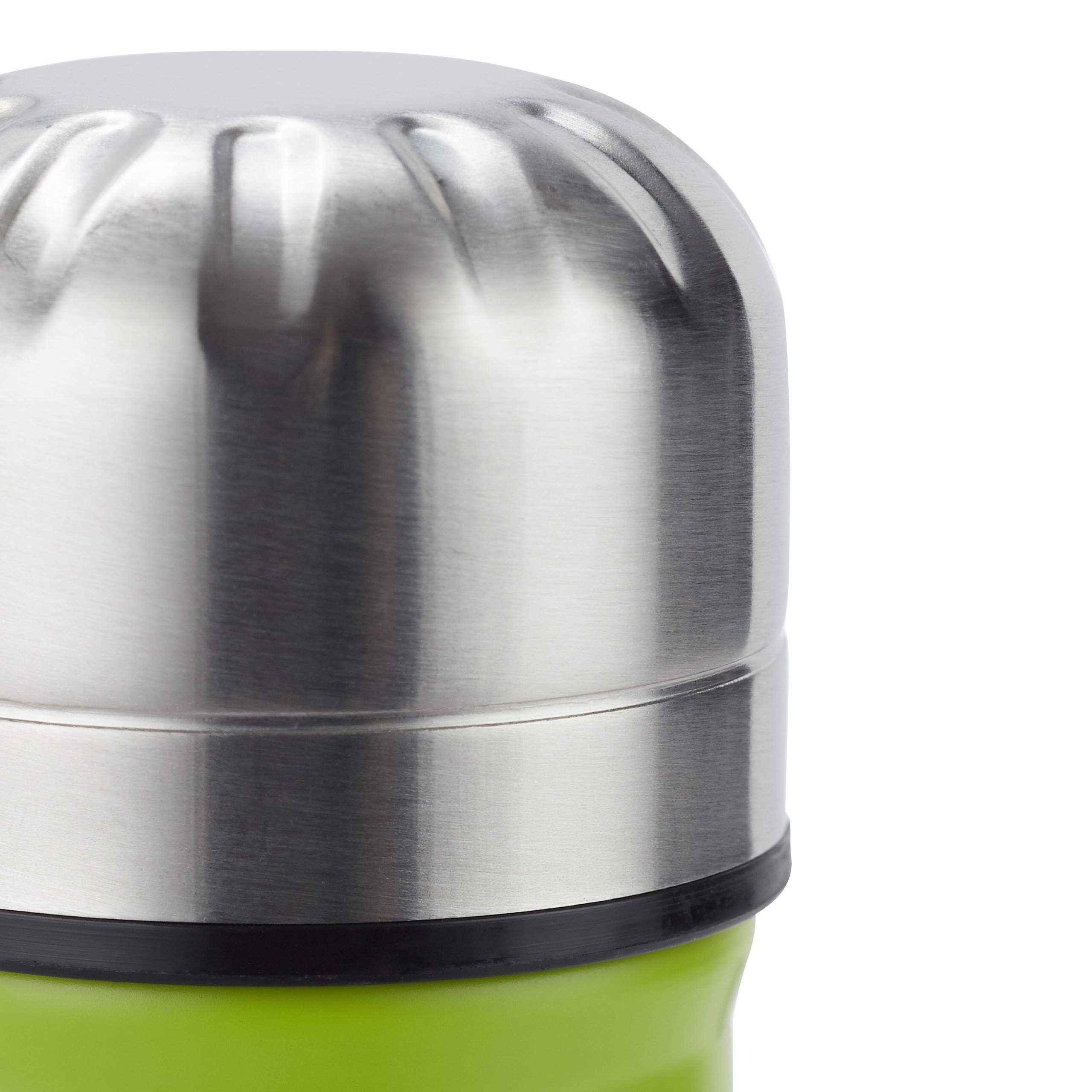 9x Bottiglia Termica in Acciaio Inox, Chiusura Ermetica, per Bevande Calde e Fredde, Borraccia Isolante 500 ml, verde