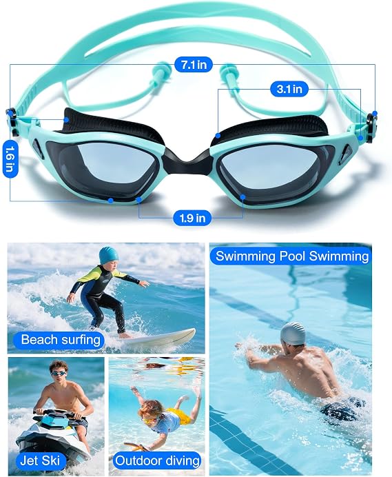 seasprint Swim Goggles, Super Clear View,Goggles Swimming Adult