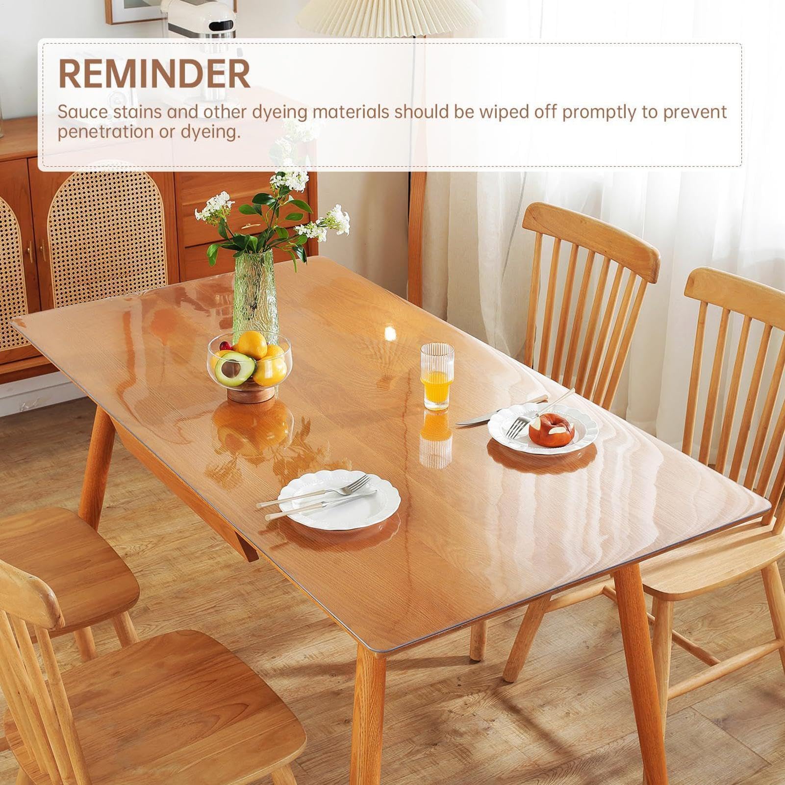 Protector Transparente Mesa - Cubierta Mate 0.7mm Grosor, Mantel Protector Escritorio Resistente Impermeable Cocina Hogar Oficina Tocador Comedor Picnic Mostrador Muebles, Cubierta Antideslizante