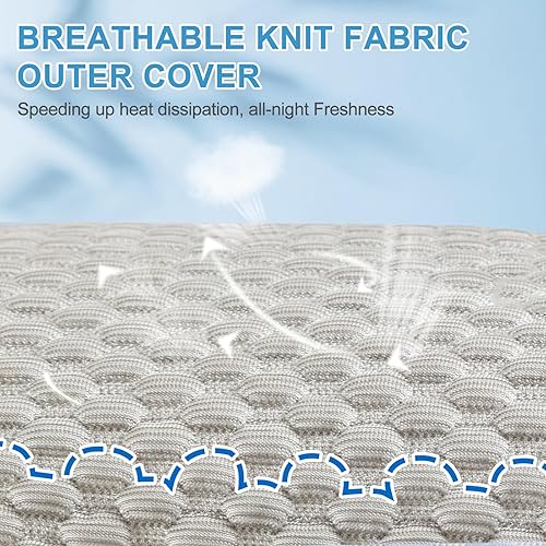 Miniatura 3 de YOUR MOON Juego de 2 almohadas refrescantes tamaño King, almohadas frías que se mantienen frías, relleno alternativo al plumón, almohadas suaves y