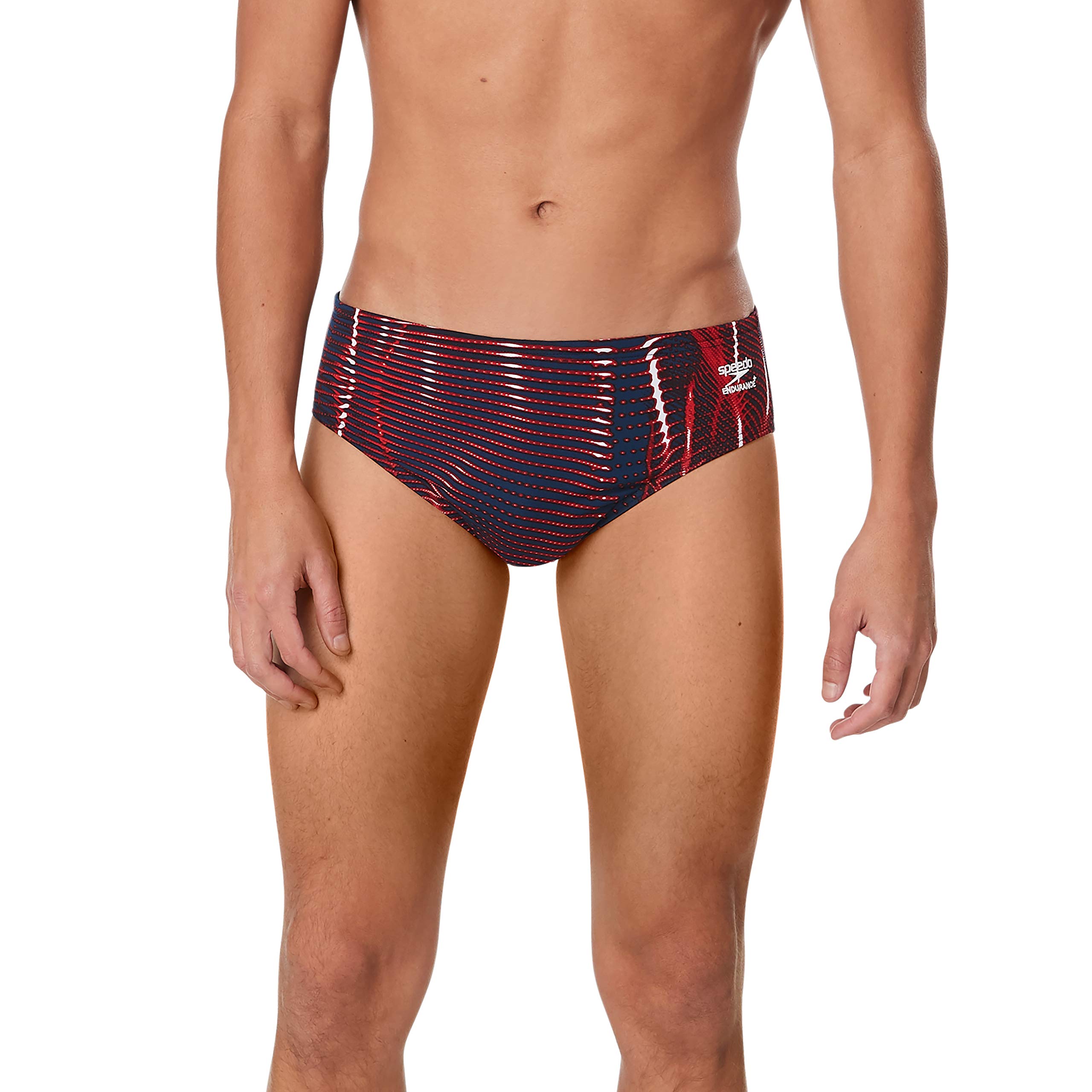 SpeedoMen's Swimsuit Brief Endurance+ Printed Team Colors