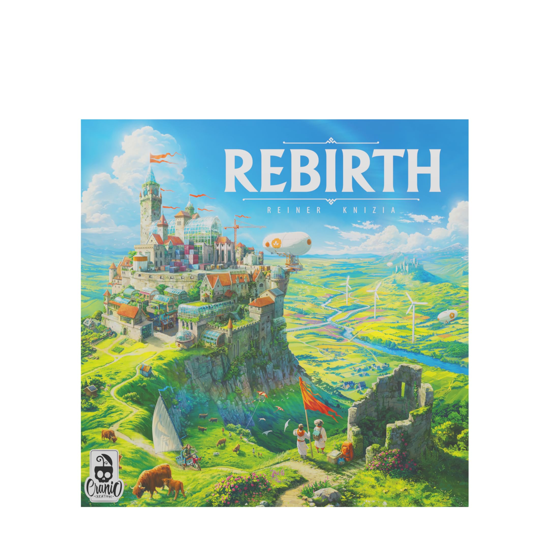 Cranio Creations - Rebirth - La Rinascita Della Civiltà - Gioco da Tavolo per Esperti - Età 10+ - 60 Min - Da 2 a 4 Giocatori - Edizione in Lingua Italiana
