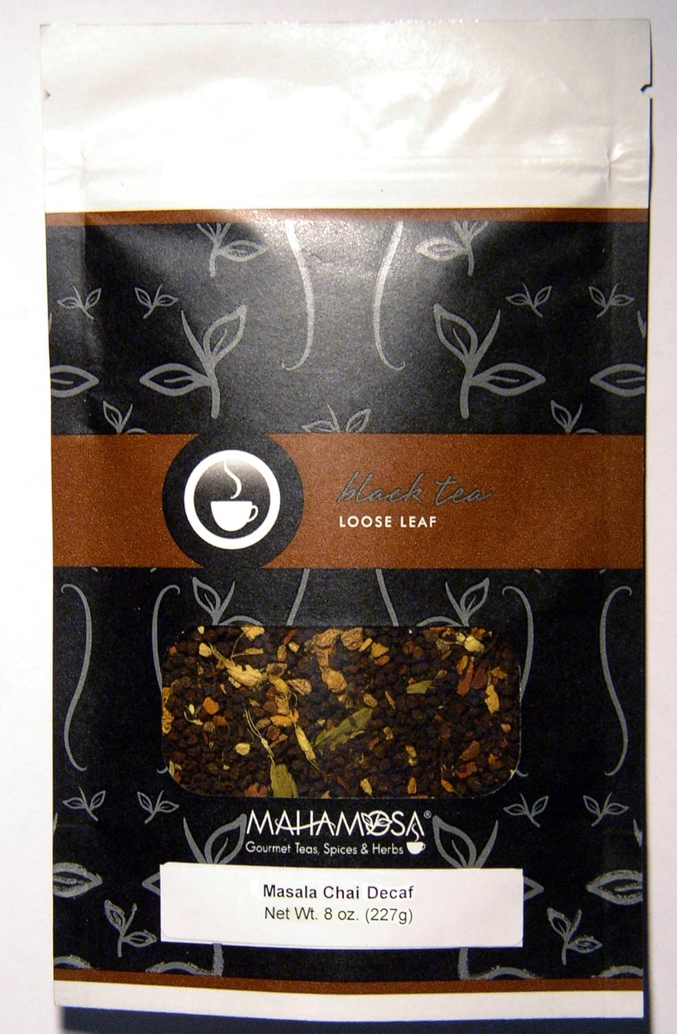 Mahamosa Masala Chai Tea Decaf 8 oz Decaffeinated Black