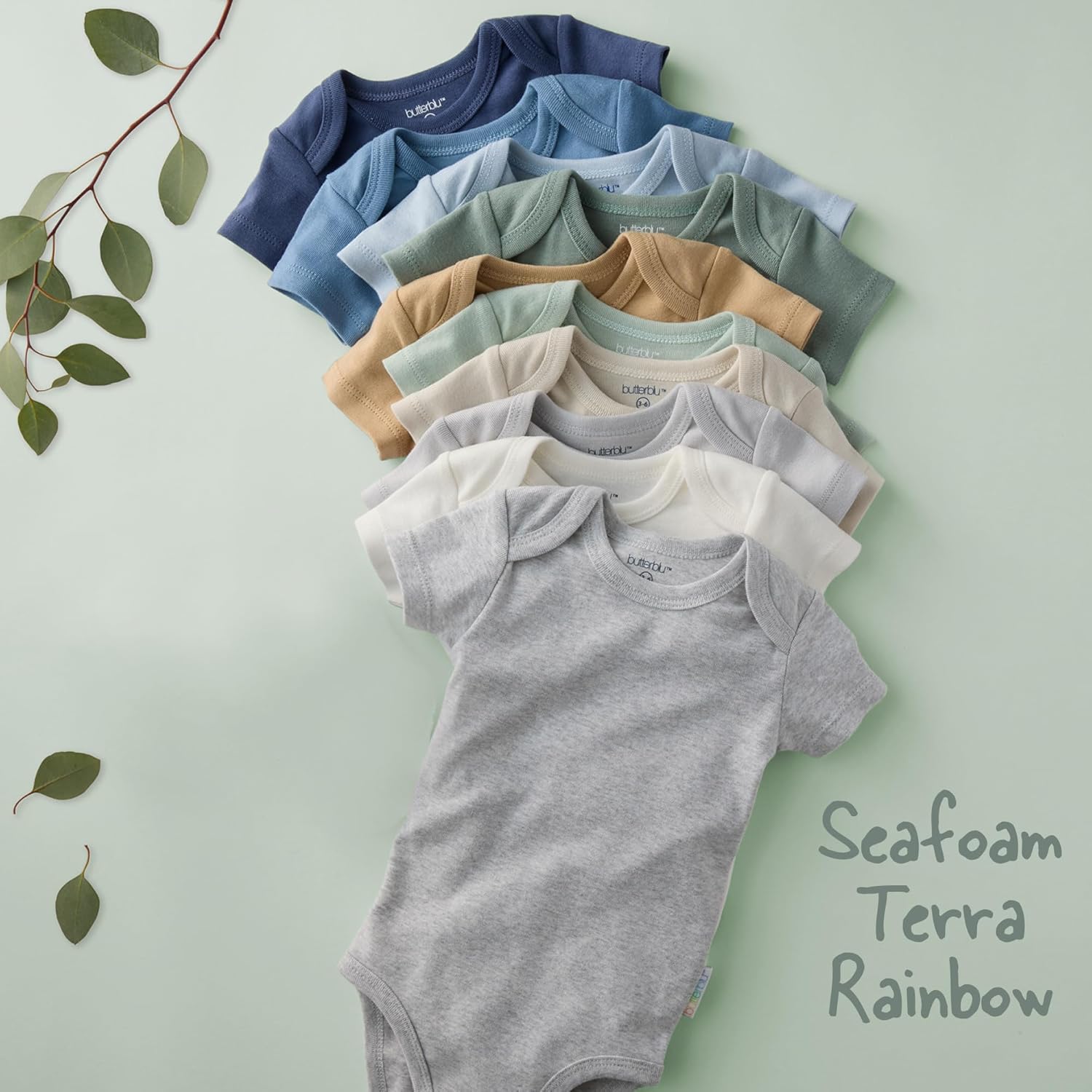 baby-girls Avery 10-pack Short Sleeve Bodysuits 100% Organic Cotton for Baby Boys & Girls - Image 4