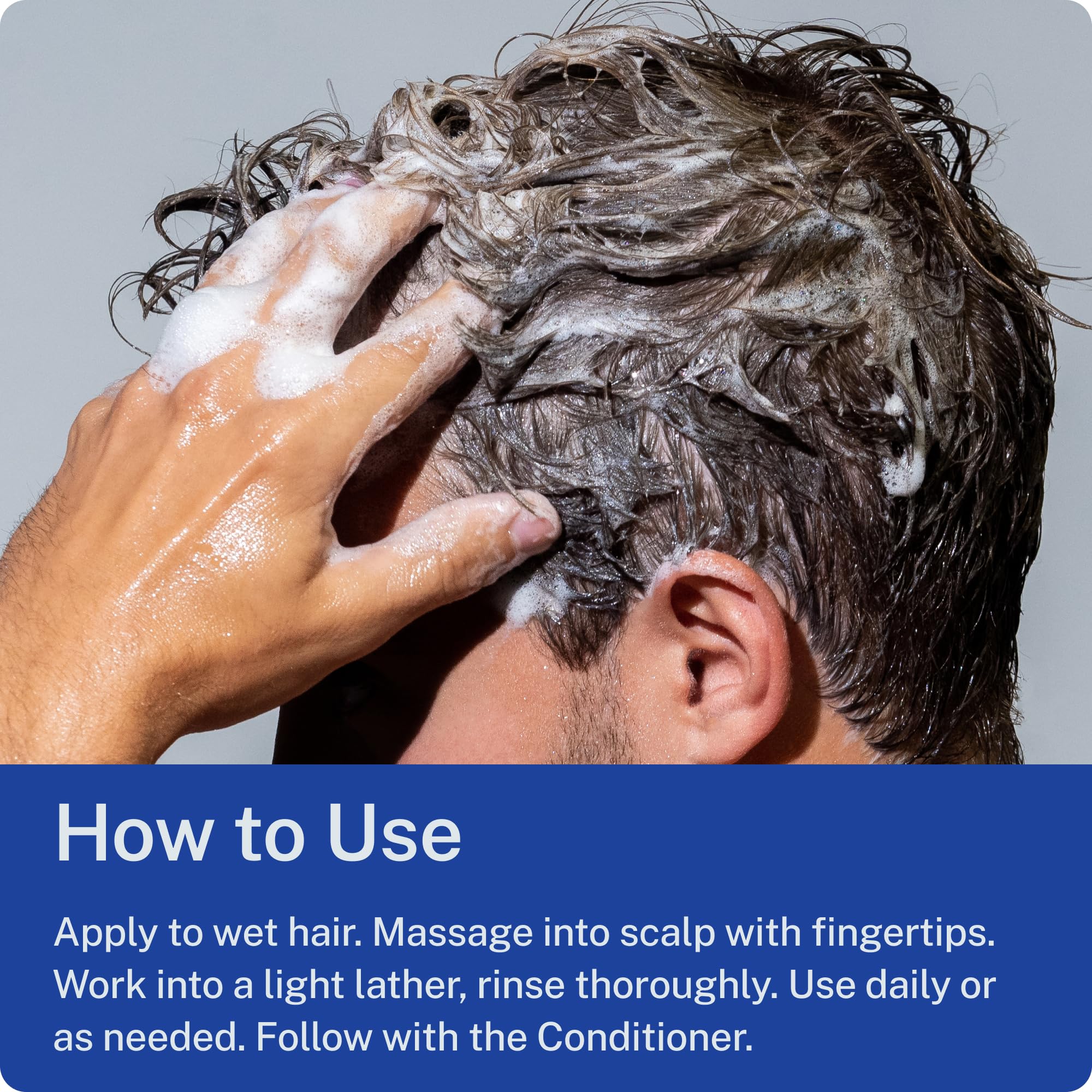 Blu Atlas Shampoo naturale da uomo, per tutti i tipi di capelli, shampoo per una pulizia delicata e idratazione profonda, vegano, senza solfati e parabeni, cocco e albicocca, 227 ml