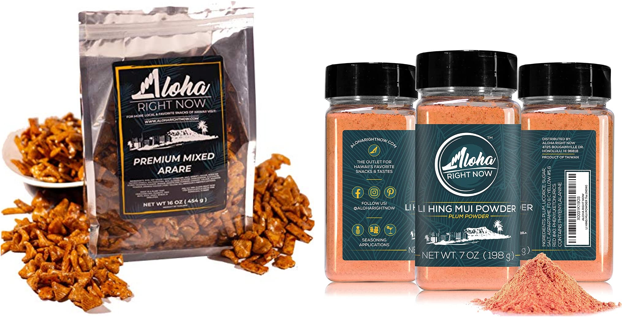 Amazon.com: Aloha Right Now Premium Mixed Arare Rice Crackers