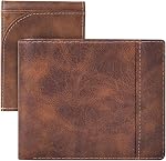 Swallowmall Wallet for Men 2 in 1, Men Wallets Leather Bifold RFID Blocking Genuine Men's Wallet with Removable Card Holder 2 ID Windows 15 Card Slots
