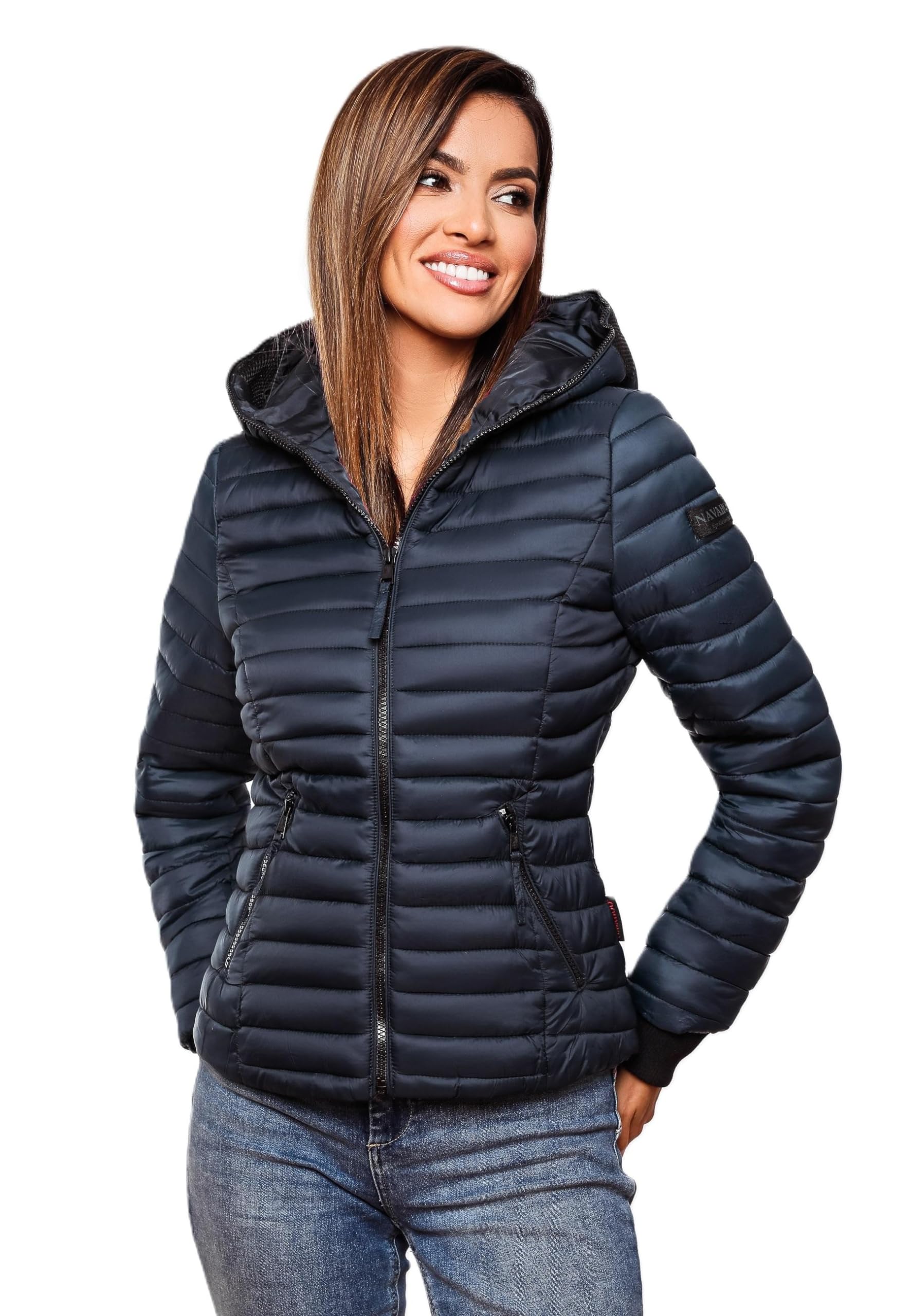 Navahoo Veste matelassée de transition pour femme avec capuche B348