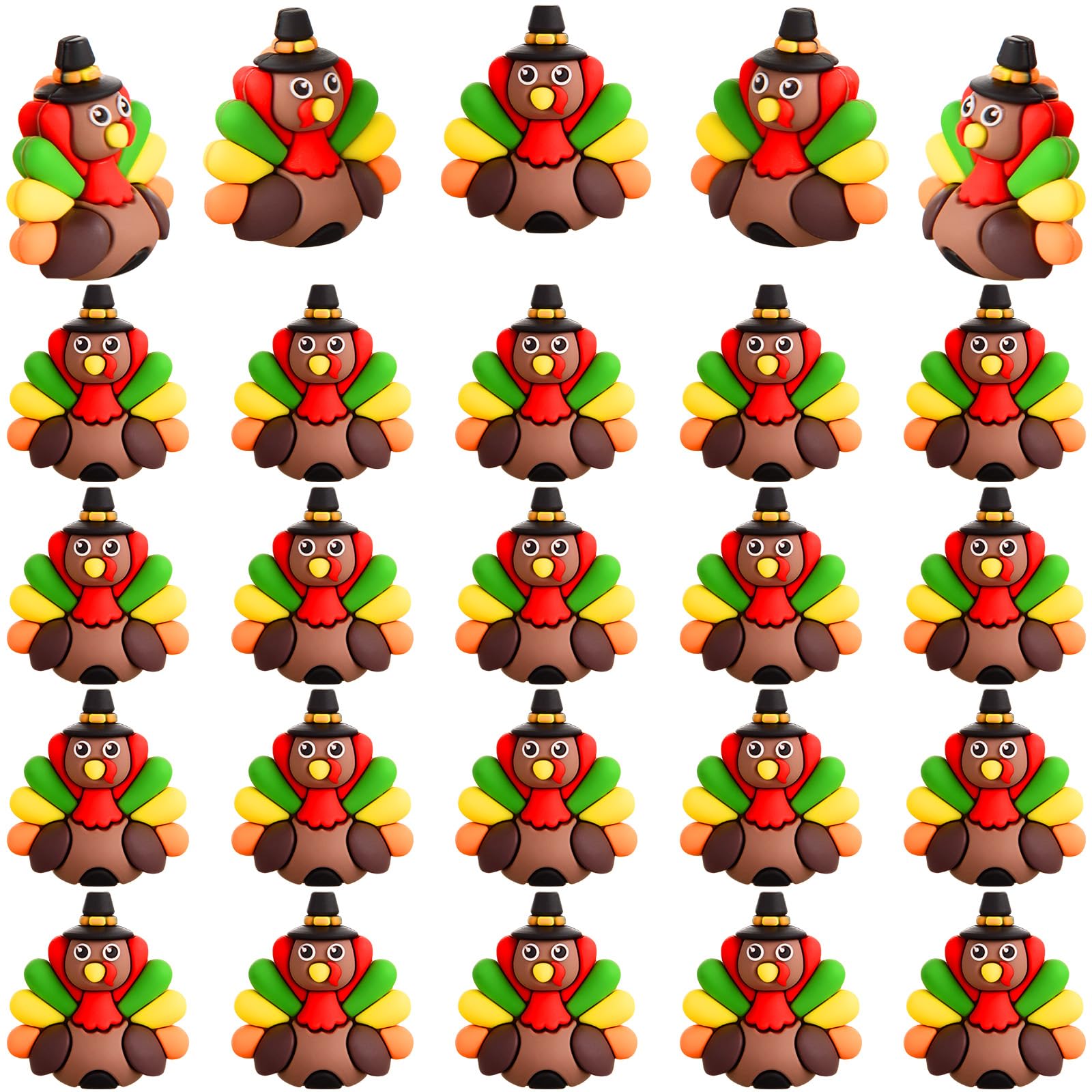 Amazon.com: ARCHCRTC 25 Pcs Mini Thanksgiving Turkey Figurines