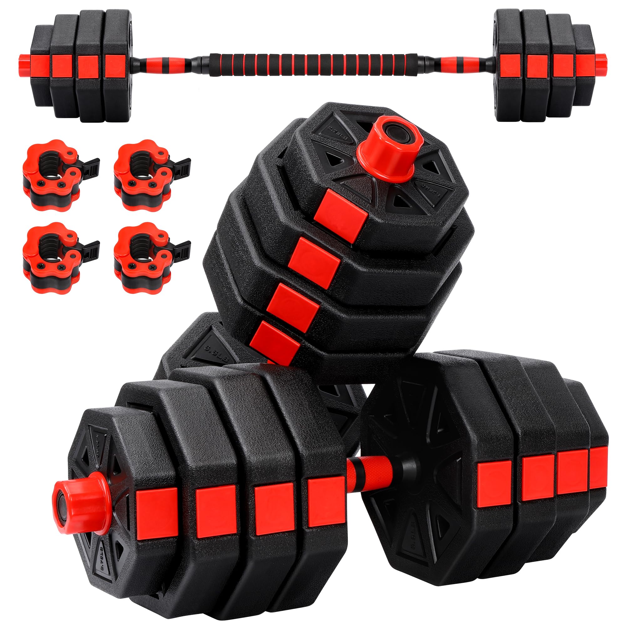 Amazon | チチロバ(Titiroba) 可変式ダンベル 20kg 2個セット バーベル