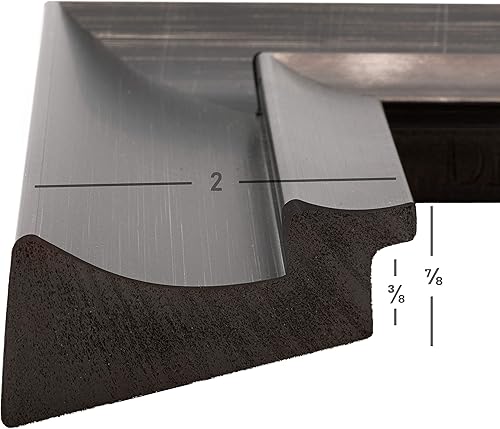 Miniatura 3 de Craig Frames Ventura - Portarretratos (4 x 6 pulgadas), color negro rayado