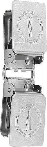 ANDUSTRIAL - Clips grandes para alfombras de cocodrilo de doble cara para extender o unir dos alfombras pesadas y gruesas para exhibir - Plata, 10