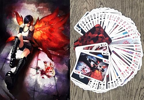 FLONZGIFT Tokyo Ghoul Anime Jugando a las cartas (Poker Deck 54 Cartas Todas Diferentes) JapĂłn Horror Manga Anime FLONZGIFT Tokyo Ghoul Anime Jugando a las cartas (Poker Deck 54 Cartas Todas Diferentes) JapĂłn Horror Manga Anime