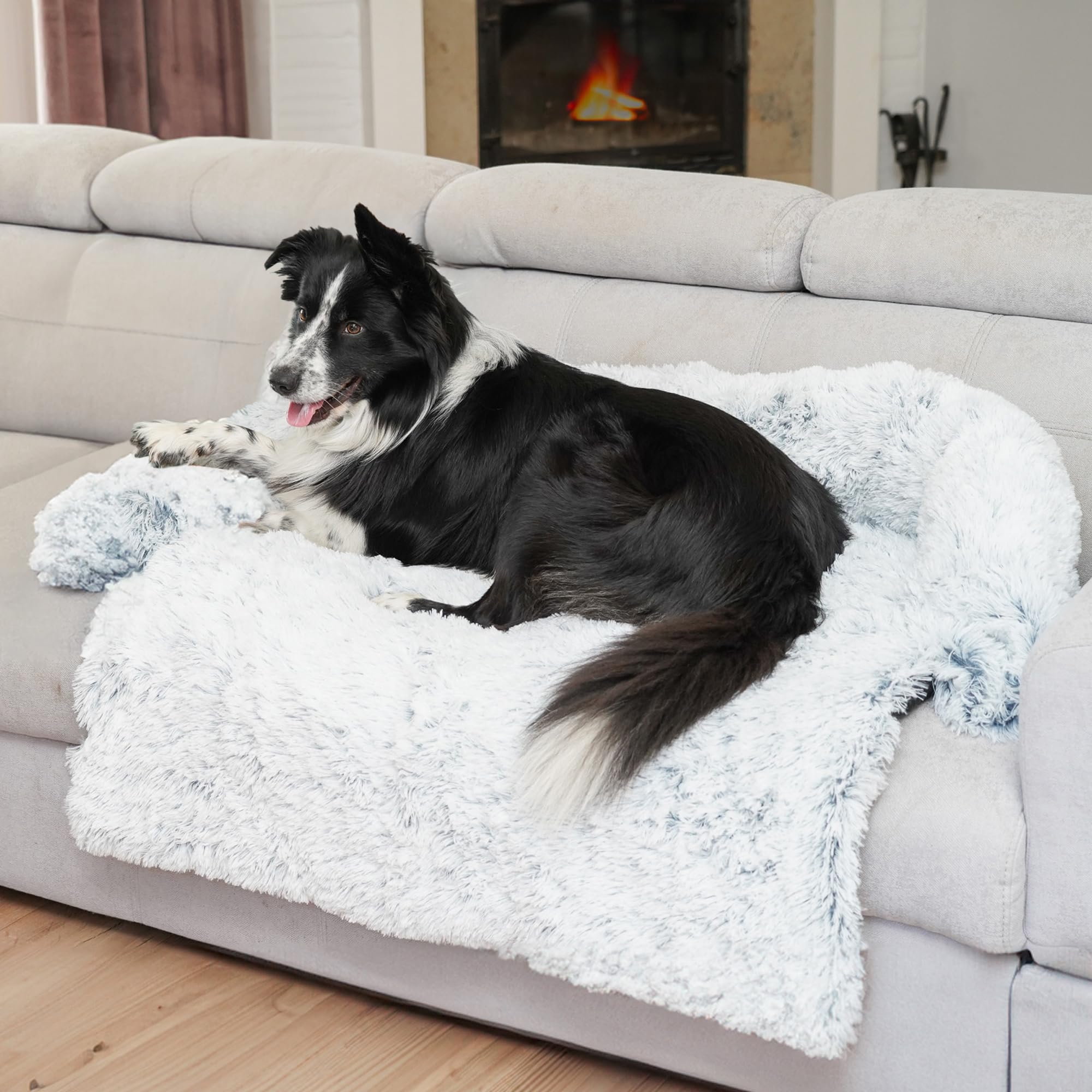 Coussin pour Chien 130 x 105 cm Canapé Lit pour Chien Protection de Canapé Panier Couverture