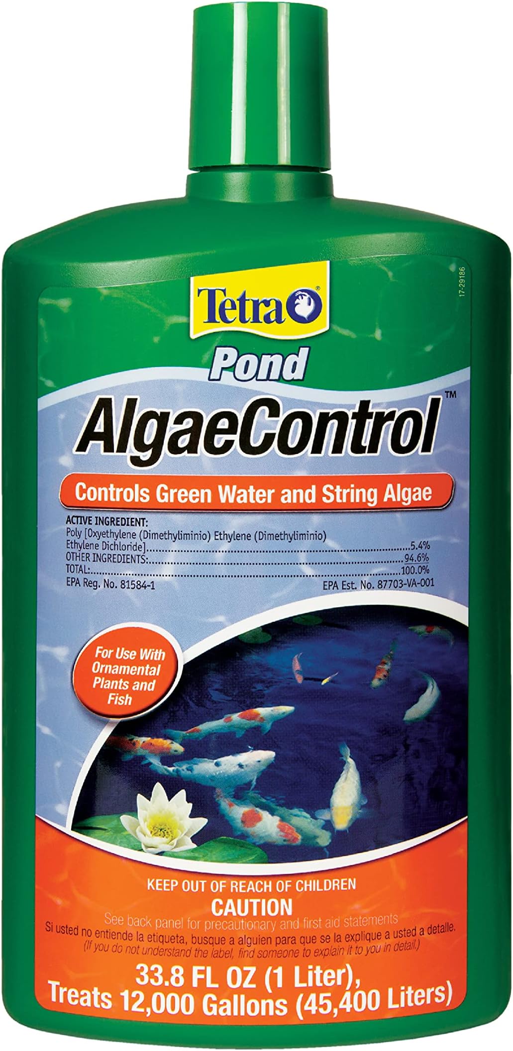 TetraPond Algae Control Treatment For Use With Fish & Plants, 33.8-Ounce