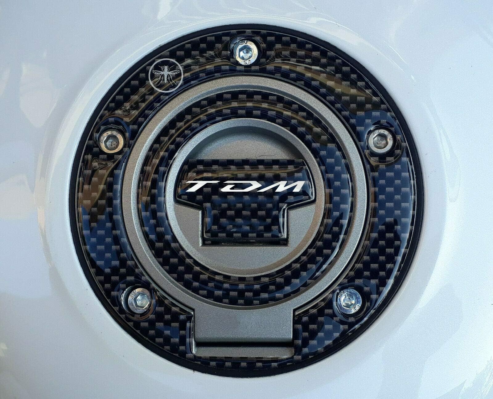 labelbike - 3D Sticker Motorcycle Fuel Tank Cap Protection and Decoration in Resin Compatible with Yamaha TDM