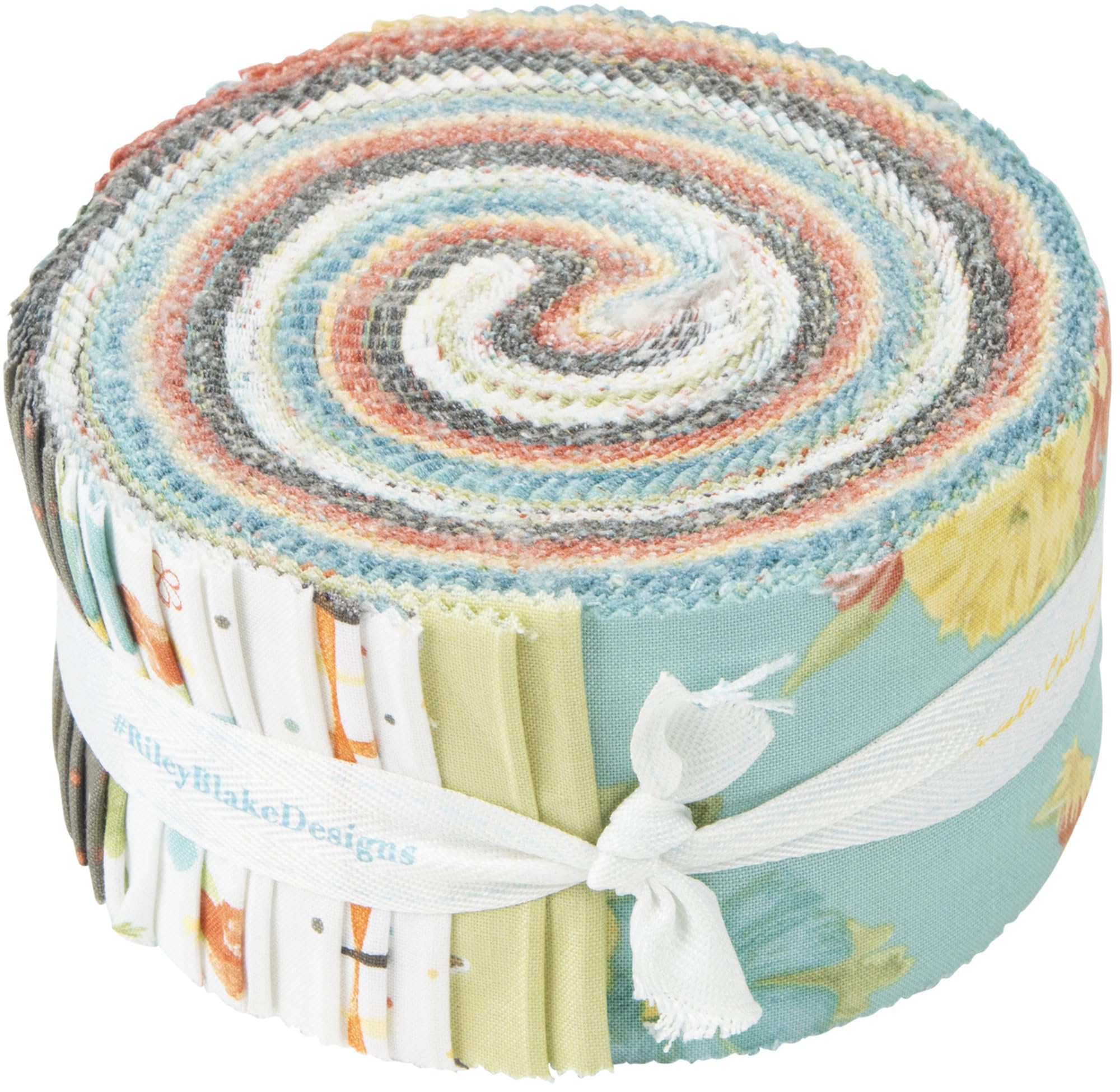 Tara Reed Happy at Home Rolie Polie 40 2.5-inch Strips Jelly Roll Riley Blake Designs RP-13700-40