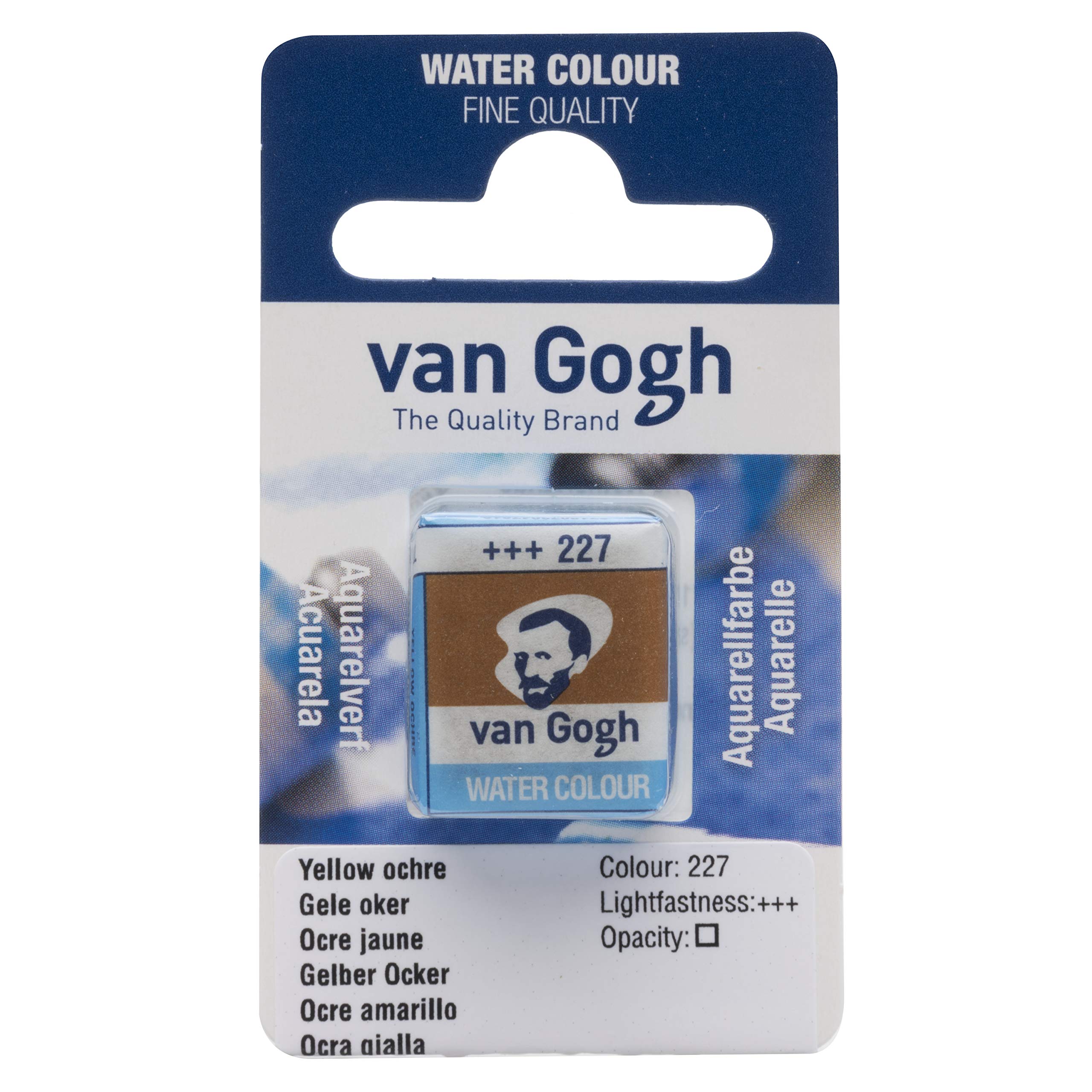 Van Gogh Watercolour Paint, Half Pan, Yellow Ochre 227