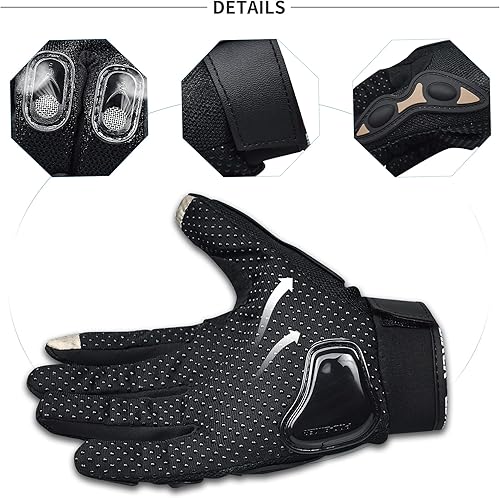 Miniatura 10 de CHCYCLE Motorcycle Gloves Touch Screen Summer Motorbike powersports Protective Racing Gloves